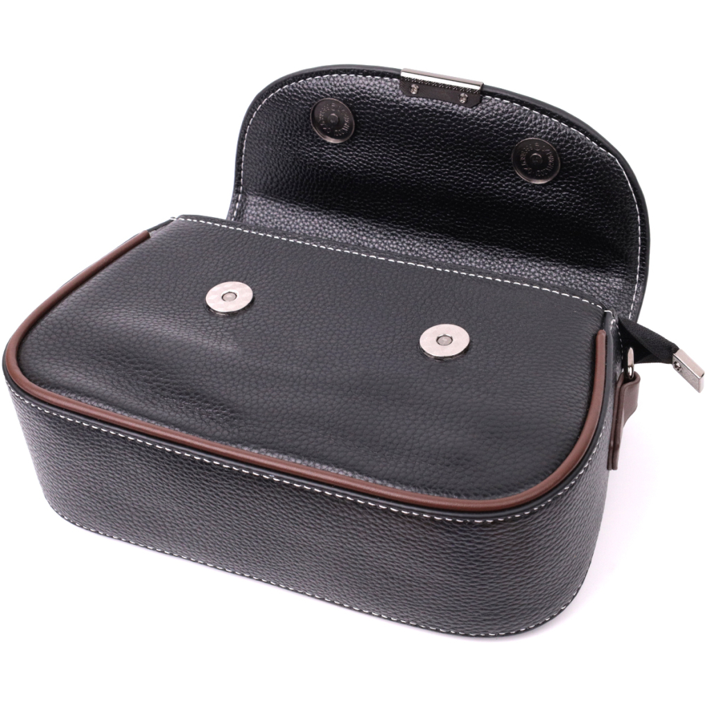 Сумка Vintage З натуральної шкіри Чорна (22374) - зображення 5