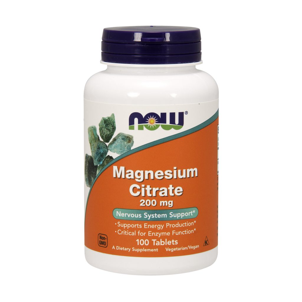 Мінерали Now Foods Цитрат Магнію 200мг, 100 таблеток (NF1290) - зображення 1