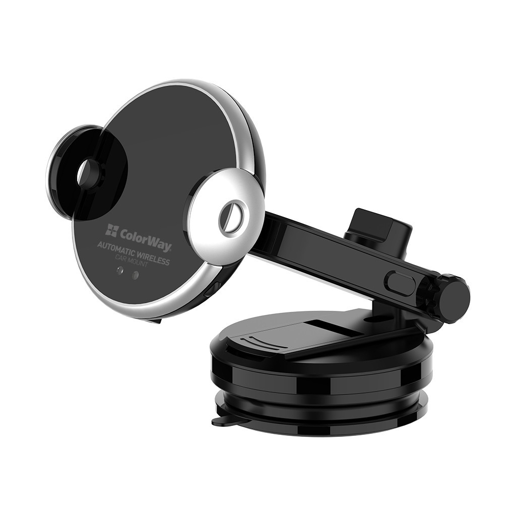Універсальний автотримач ColorWay AutoSense Car Wireless Charger 15W (Dashboard + Air Vent) (CW-CHAW039Q-BK) - зображення 7