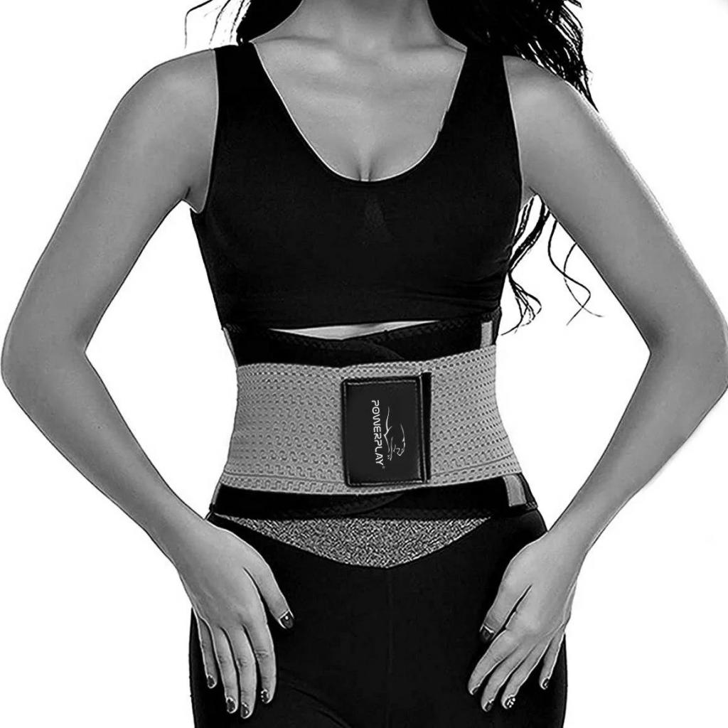 Бандаж поперековий PowerPlay 4305 Black/Grey 110х24 cm (PP_4305_BK/GR_110*24cm) - зображення 5