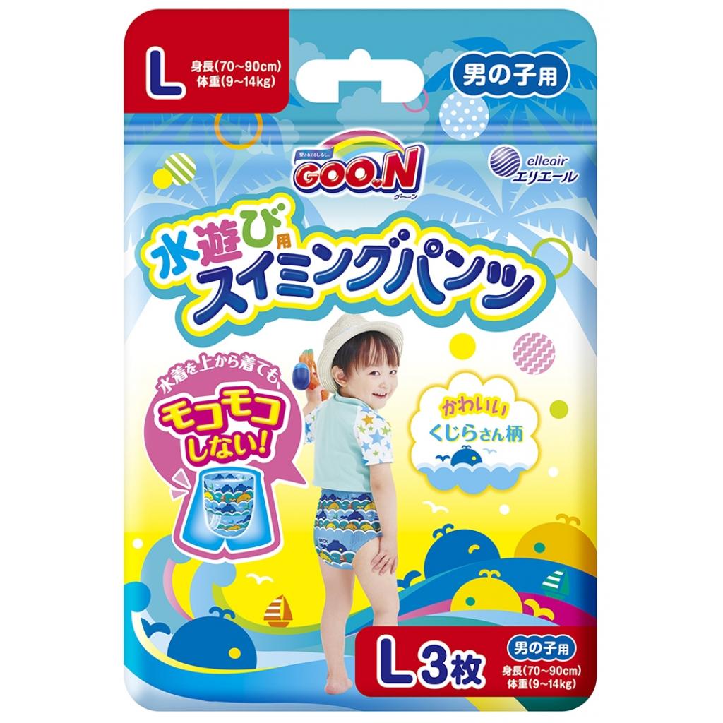 Підгузки GOO.N Трусики для плавання для хлопчиків 9-14 кг L 3 шт (853466) - зображення 1