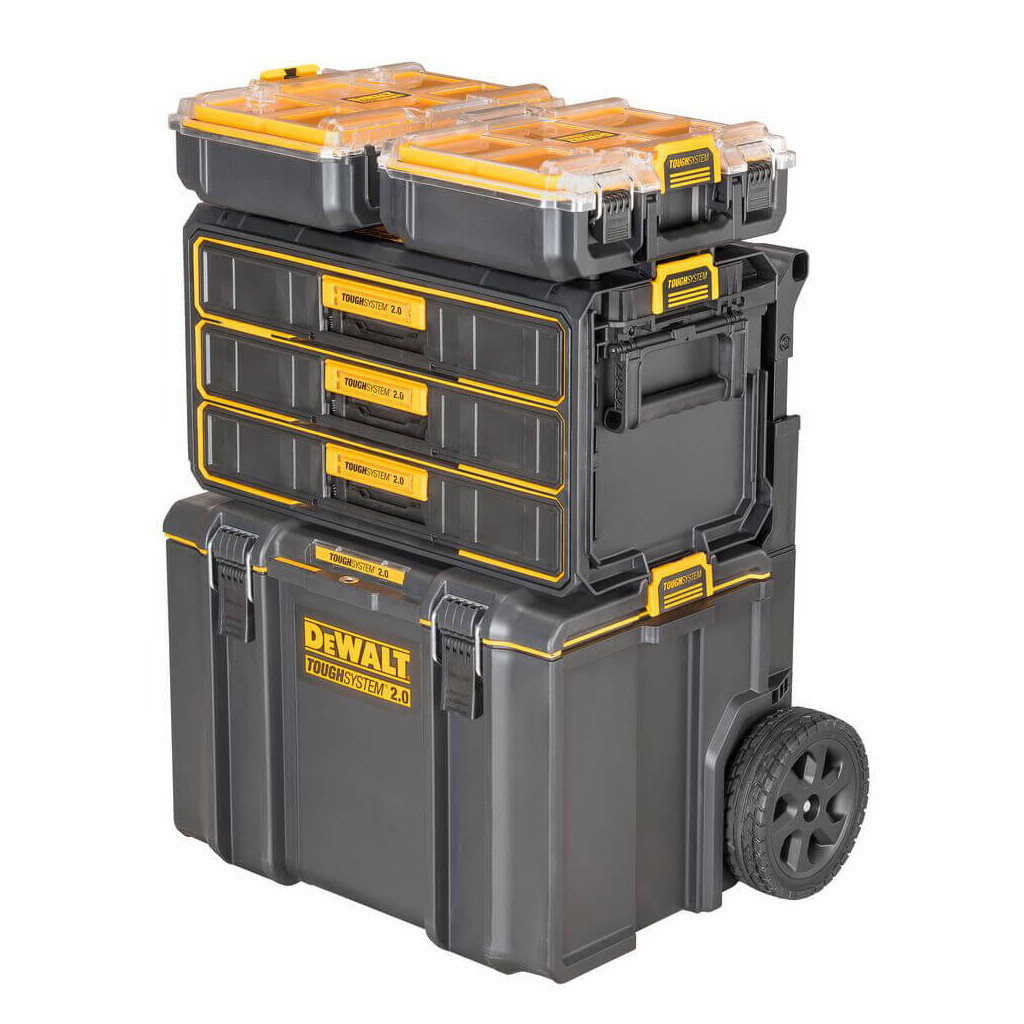 Ящик для інструментів DeWALT TOUGHSYSTEM 2.0, 555х355х305 мм., модуль на 3 ящики (DWST08330-1) - зображення 5