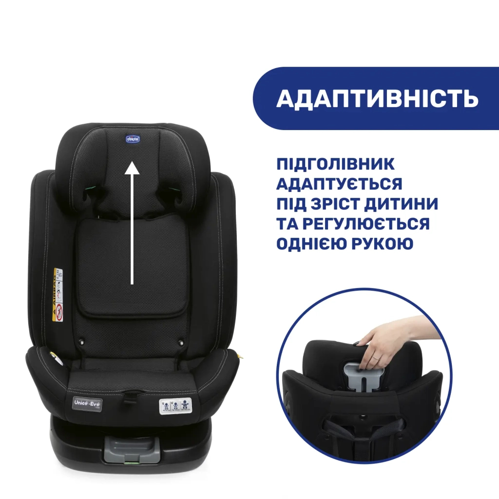 Автокрісло Chicco Unico Evo i-Size Air black (8058664167302) (87030.95) - зображення 6