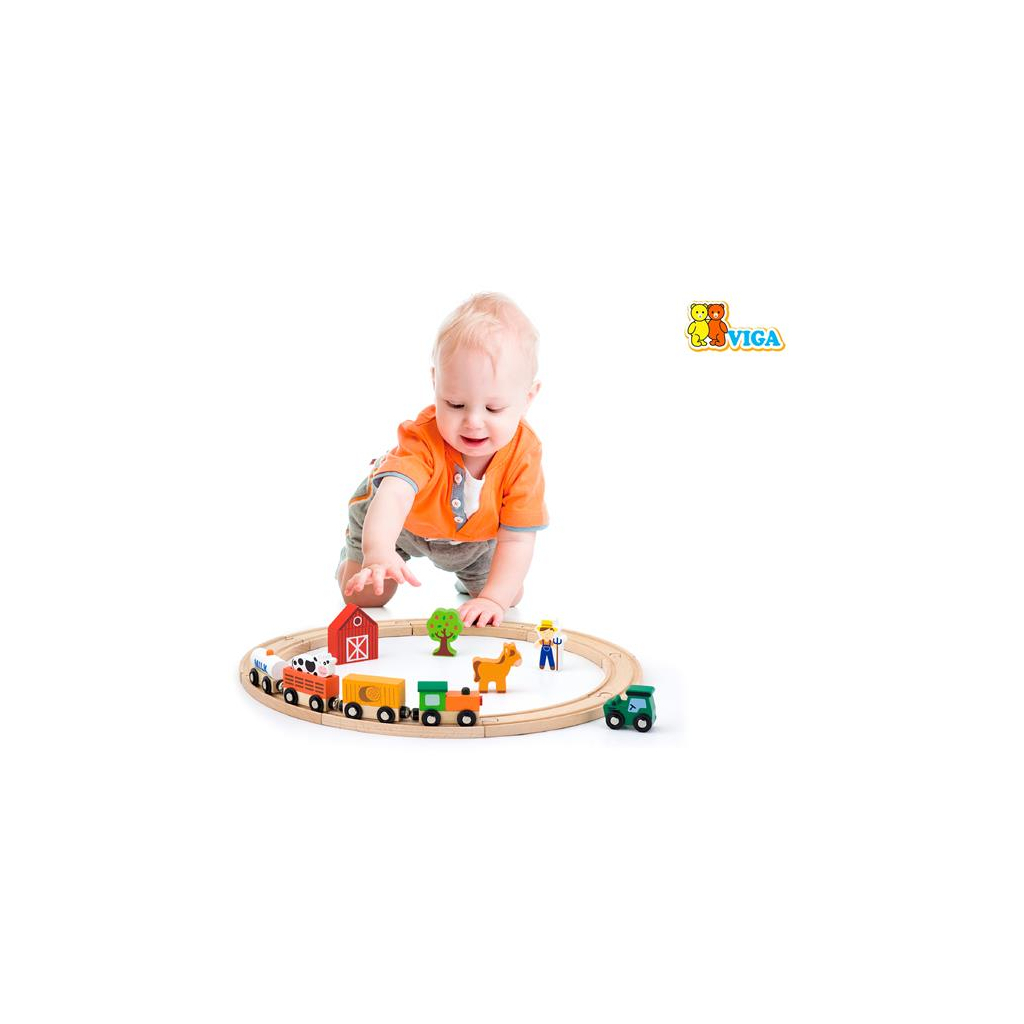 Залізниця Viga Toys 19 деталей (51615) - изображение 3