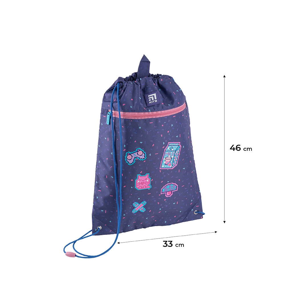 Сумка для взуття Kite Pixel Love Фіолетова (K24-601M-5) - зображення 2