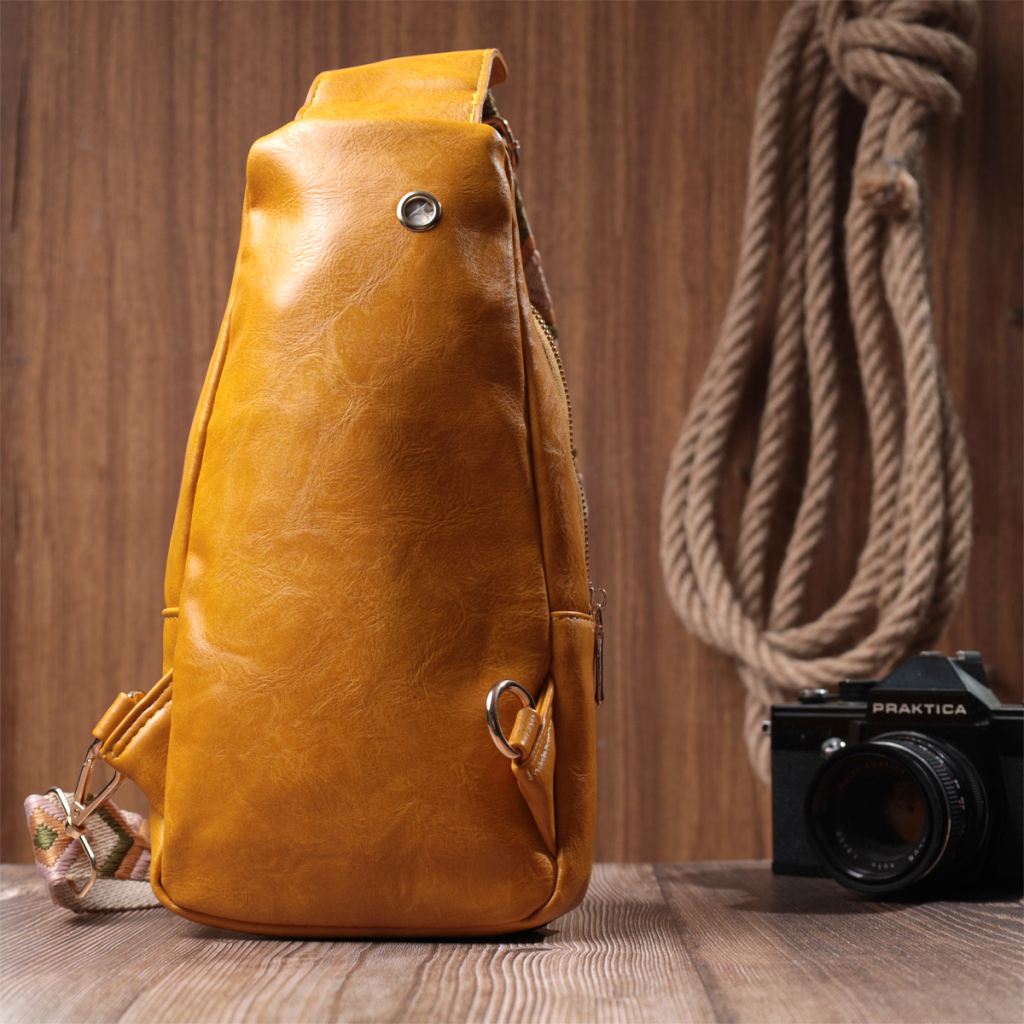 Сумка Vintage З екошкіри Жовта (22753) - зображення 10