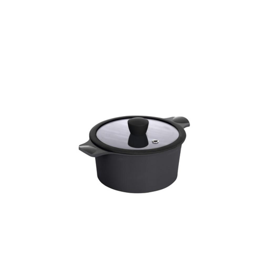 Каструля Ringel Zitrone black з кришкою 3.0 л (RG-2108-20 BL) - зображення 1