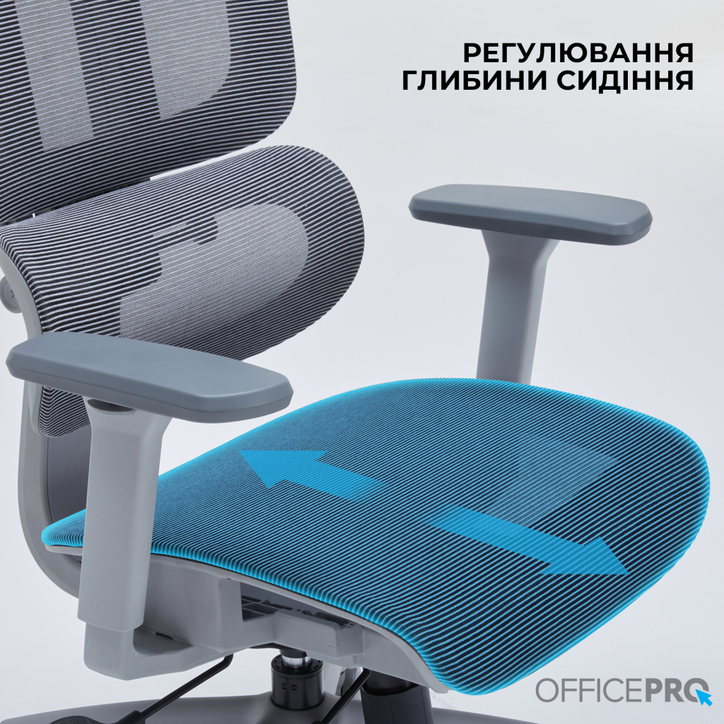 Офісне крісло OfficePro Skyline OC680G Gray (OC680G) - picture 12