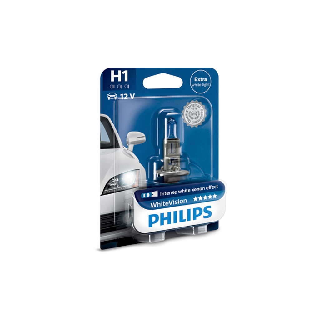 Автолампа Philips галогенова 55W (12258 WHV B1) - зображення 1