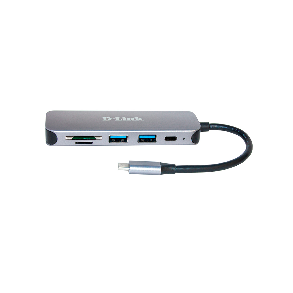 Концентратор D-Link DUB-2325 2xUSB3.0, 1xUSB TypeC, 1xSD, 1x-microSD, USB TypeC (DUB-2325) - зображення 2