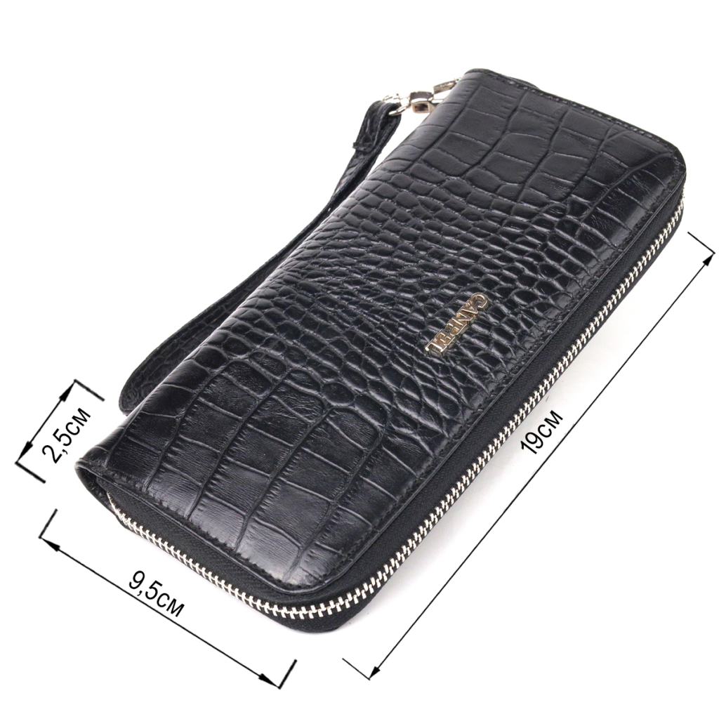 Гаманець Canpellini З натуральної шкіри Чорний (21623) - зображення 3