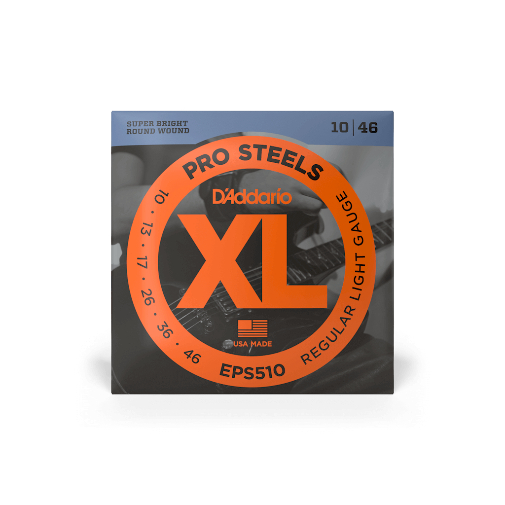 Струни для гітари D'Addario XL ProSteels Regular Light (10-46) (EPS510) - зображення 1