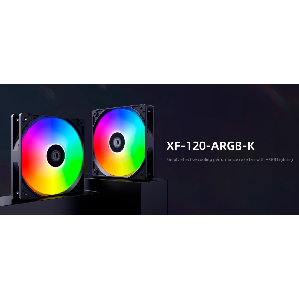 Кулер до корпусу ID-Cooling XF-120-ARGB-K - зображення 7