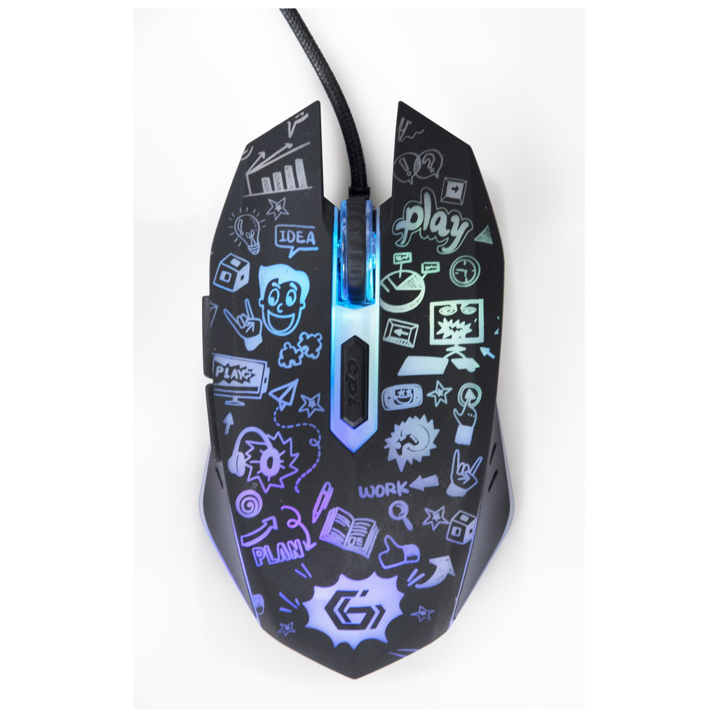 Мишка Gembird MUS-6B-GRAFIX-01 USB Black (MUS-6B-GRAFIX-01) - зображення 2