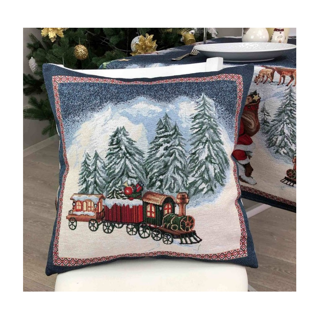 Наволочка Прованс декоративна Blue Sky Паротяг 45х45 (4823093435902) - зображення 3