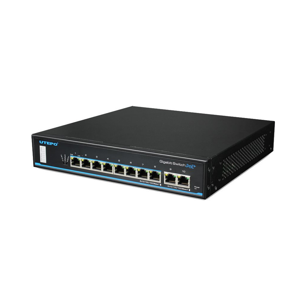 Комутатор мережевий Utepo UTP3-GSW0802T-POE - зображення 3