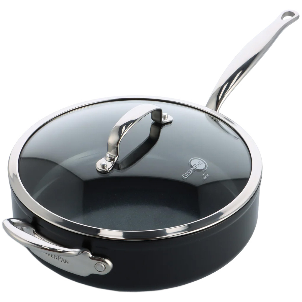 Сотейник GreenPan Barcelona Pro з кришкою 28 см, 4,6 л (CC005328-001) - зображення 1