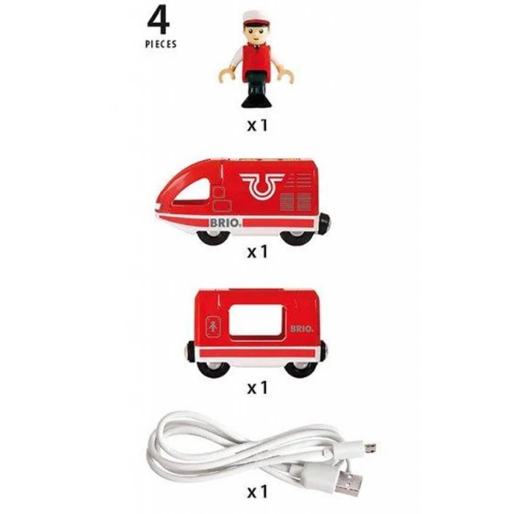 Залізниця Brio World Потяг USB зарядка, вагон, машиніст (33746) - зображення 8