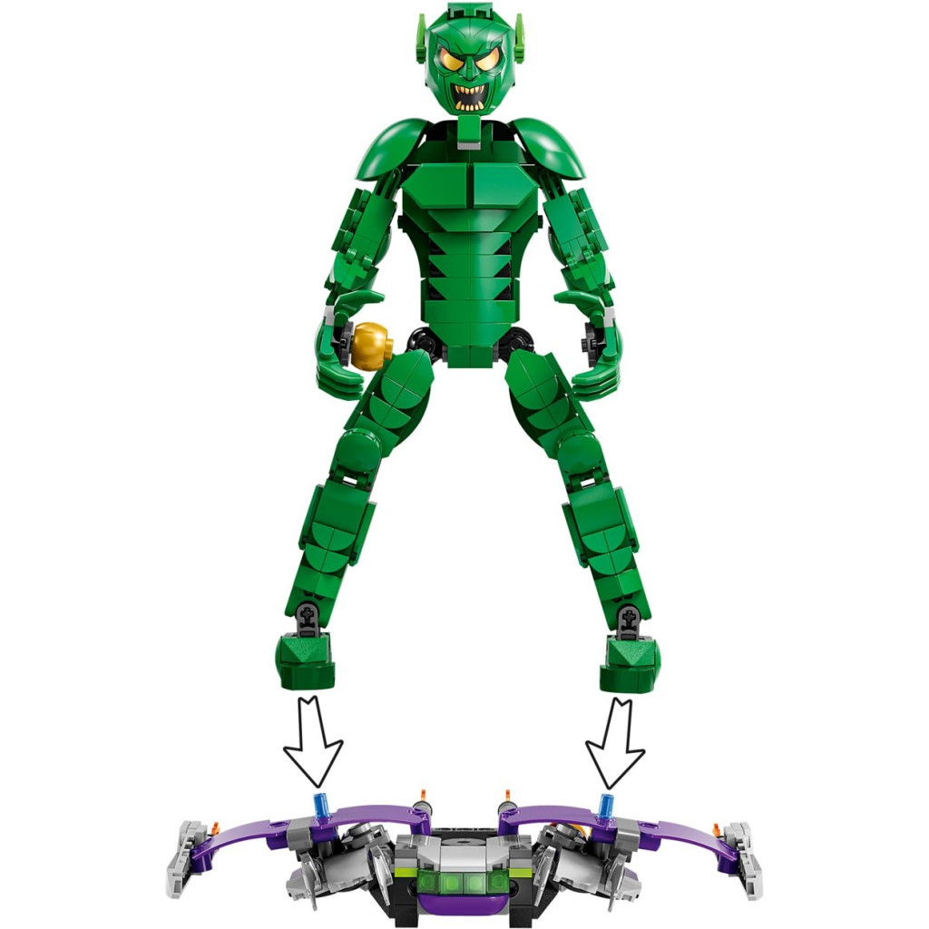 Конструктор LEGO Marvel Фігурка Зеленого гобліна для складання 471 деталь (76284) - зображення 5