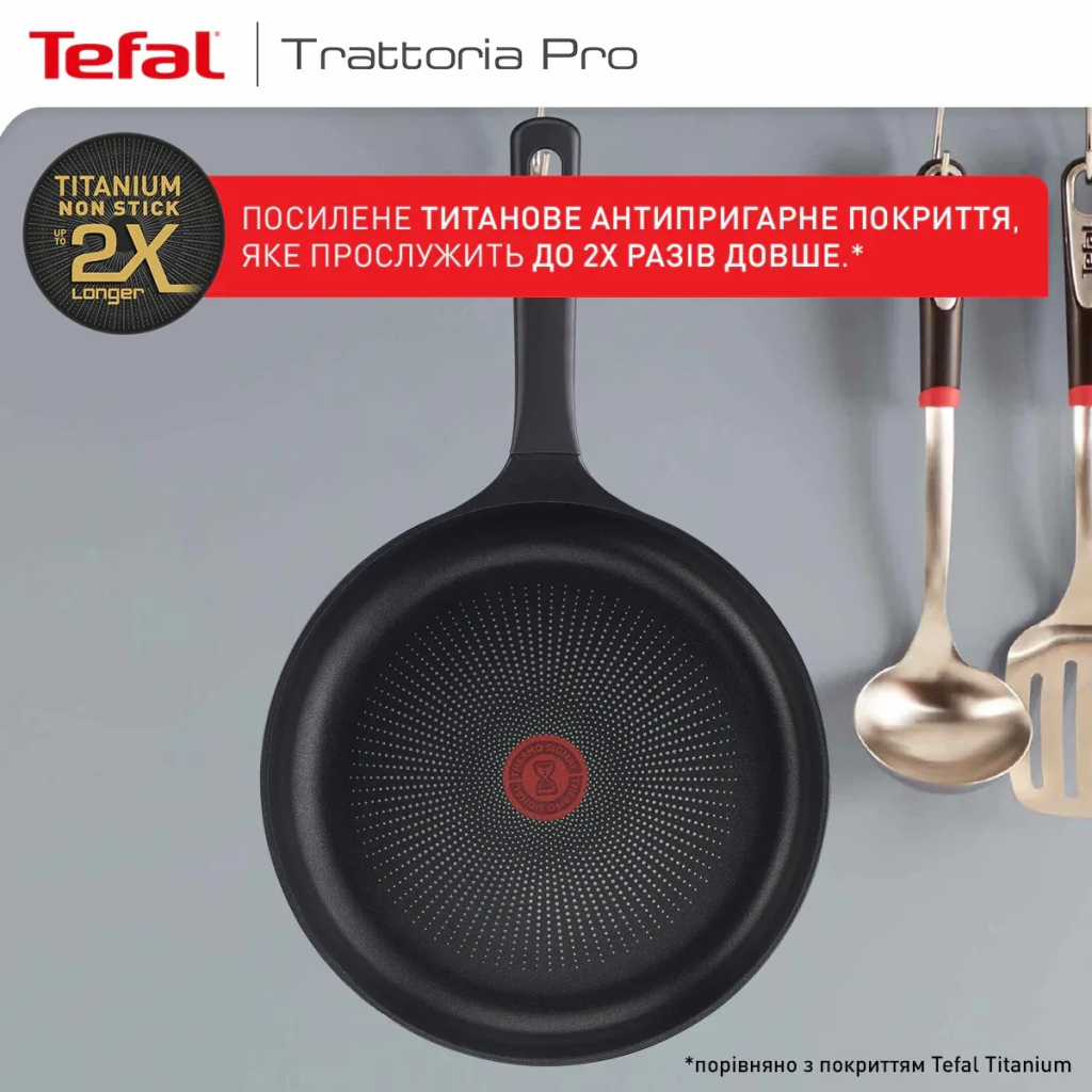 Сковорода Tefal Trattoria Pro 28см чорна (G6120644) - зображення 7