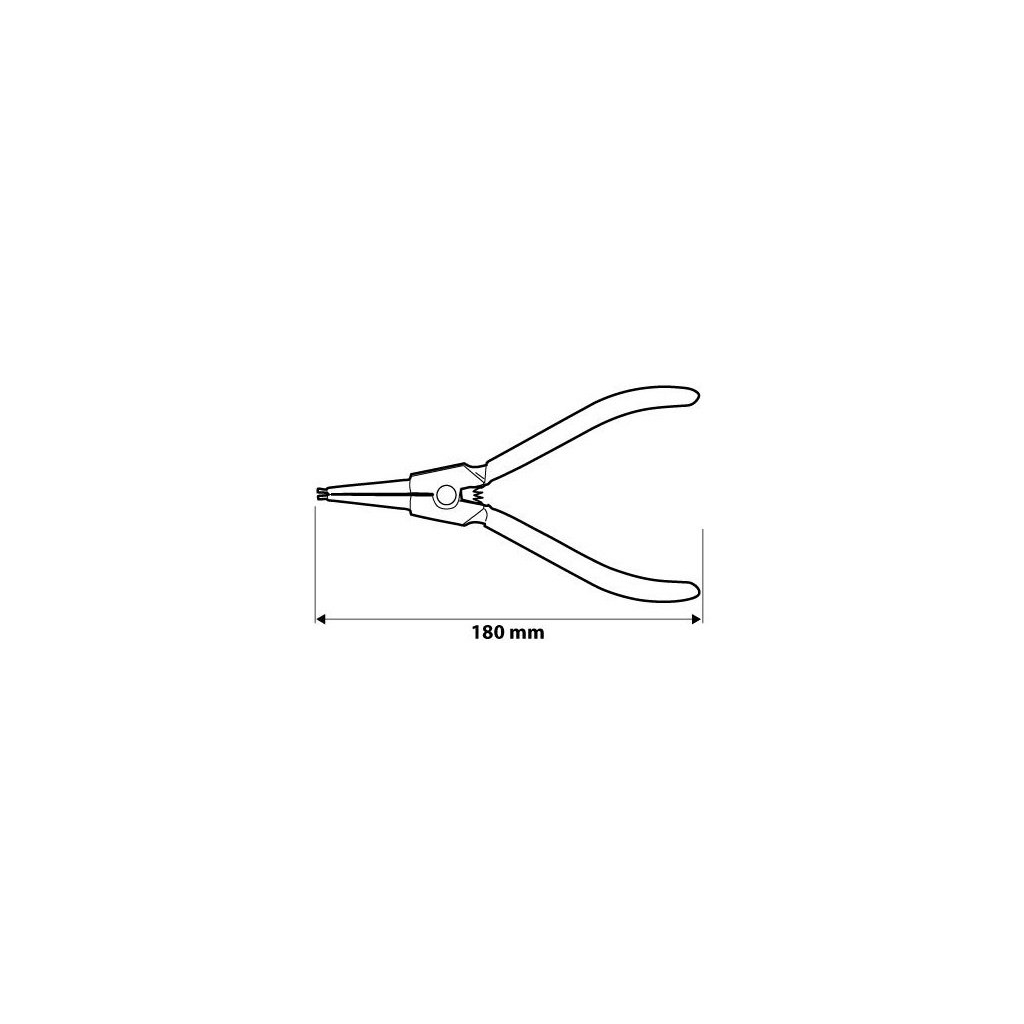 Щипці Neo Tools для стопорних кілець, зовнішні, прямі, діапазон 19-60 мм, CrV, 180 мм (01-041) - зображення 4