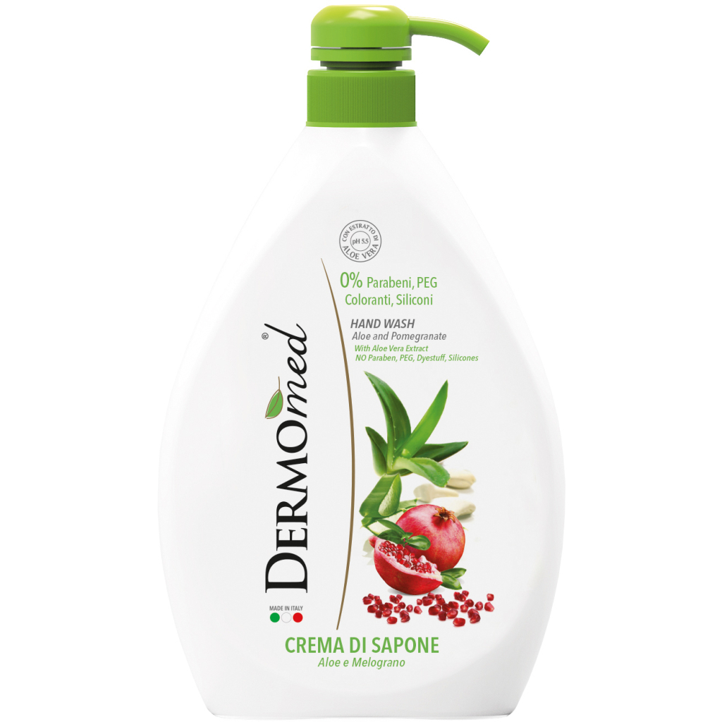 Рідке мило DermoMed Алое та гранат 1000 мл (8054633831151) - зображення 1