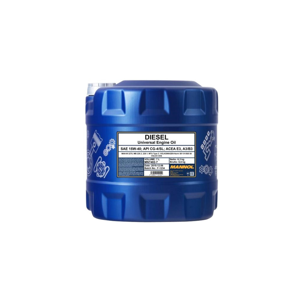 Моторна олива Mannol DIESEL 7л 15W-40 (MN7402-7) - зображення 1