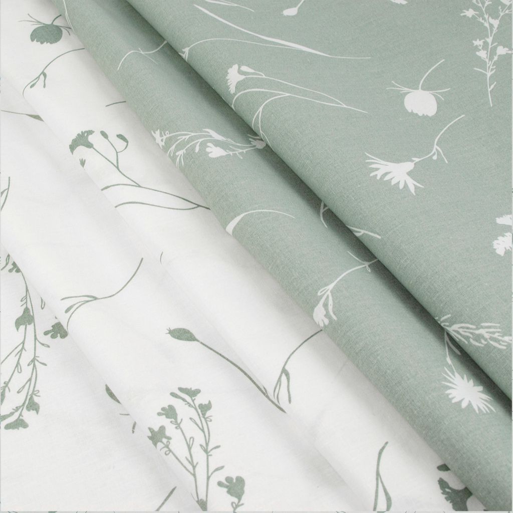 Постільна білизна Home Line Васильки сірі і білі бязь полуторний (162854) - зображення 4