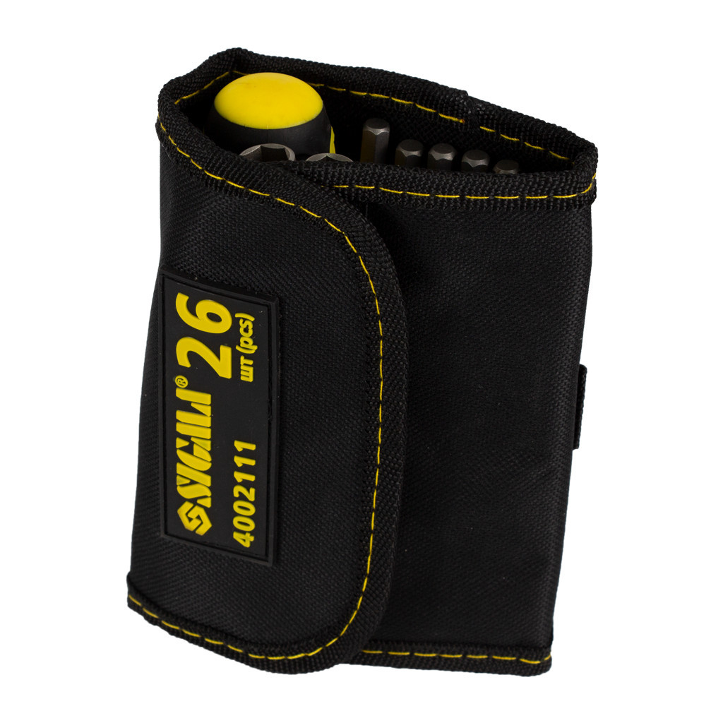 Викрутка Sigma з бітами 18шт + насадки торцеві 6шт CrV (4002111) - изображение 4