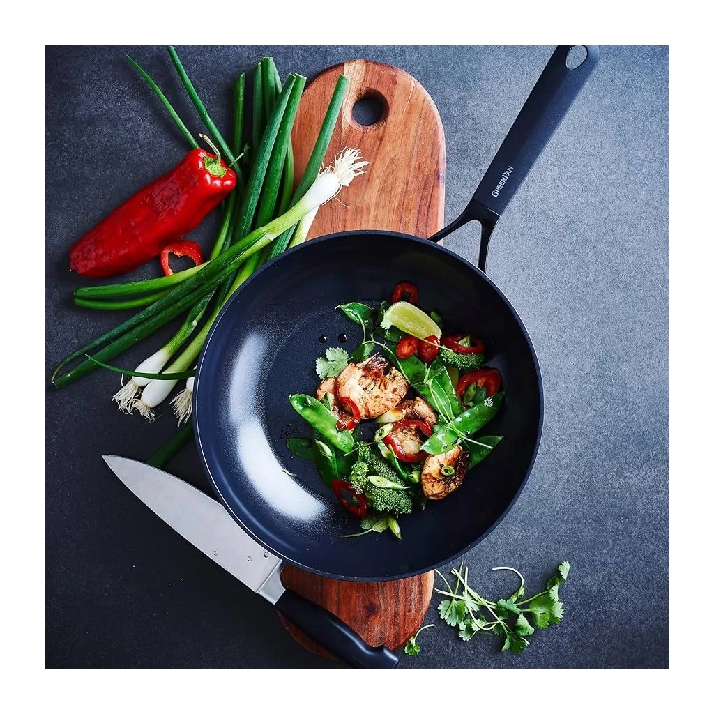 Сковорода GreenPan Smart Вок 28 см, 3,6 л з керамічним покриттям (CC005192-001) - зображення 3