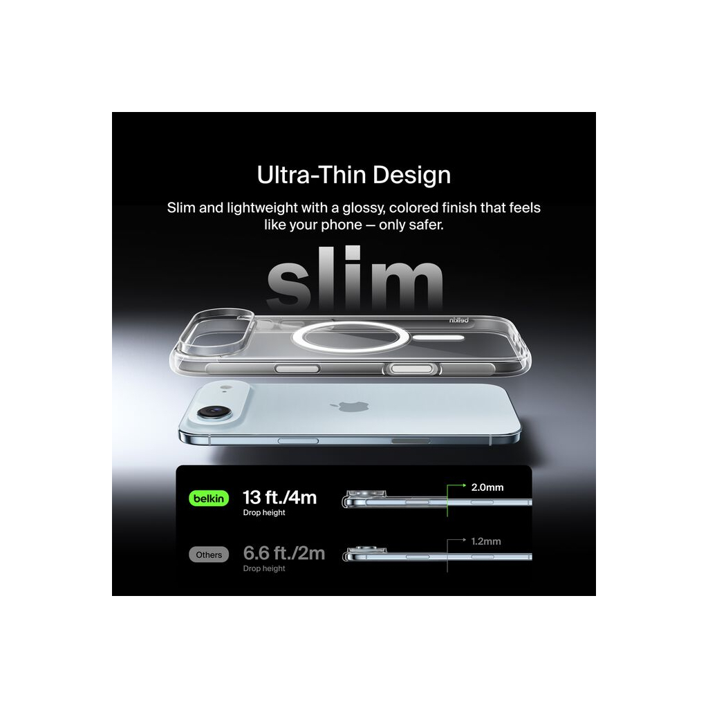 Чохол до мобільного телефона Belkin Magnetic Protective Clear iPhone Air (MSA033HQCL) - зображення 7