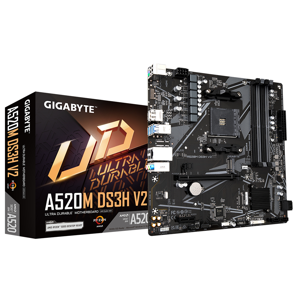 Материнська плата GIGABYTE A520M DS3H V2 - зображення 2