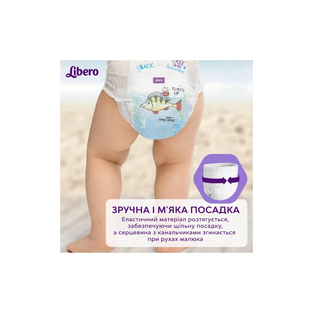 Підгузки Libero Swimpants Medium 10-16 кг 12 шт (7322541981741) - зображення 4