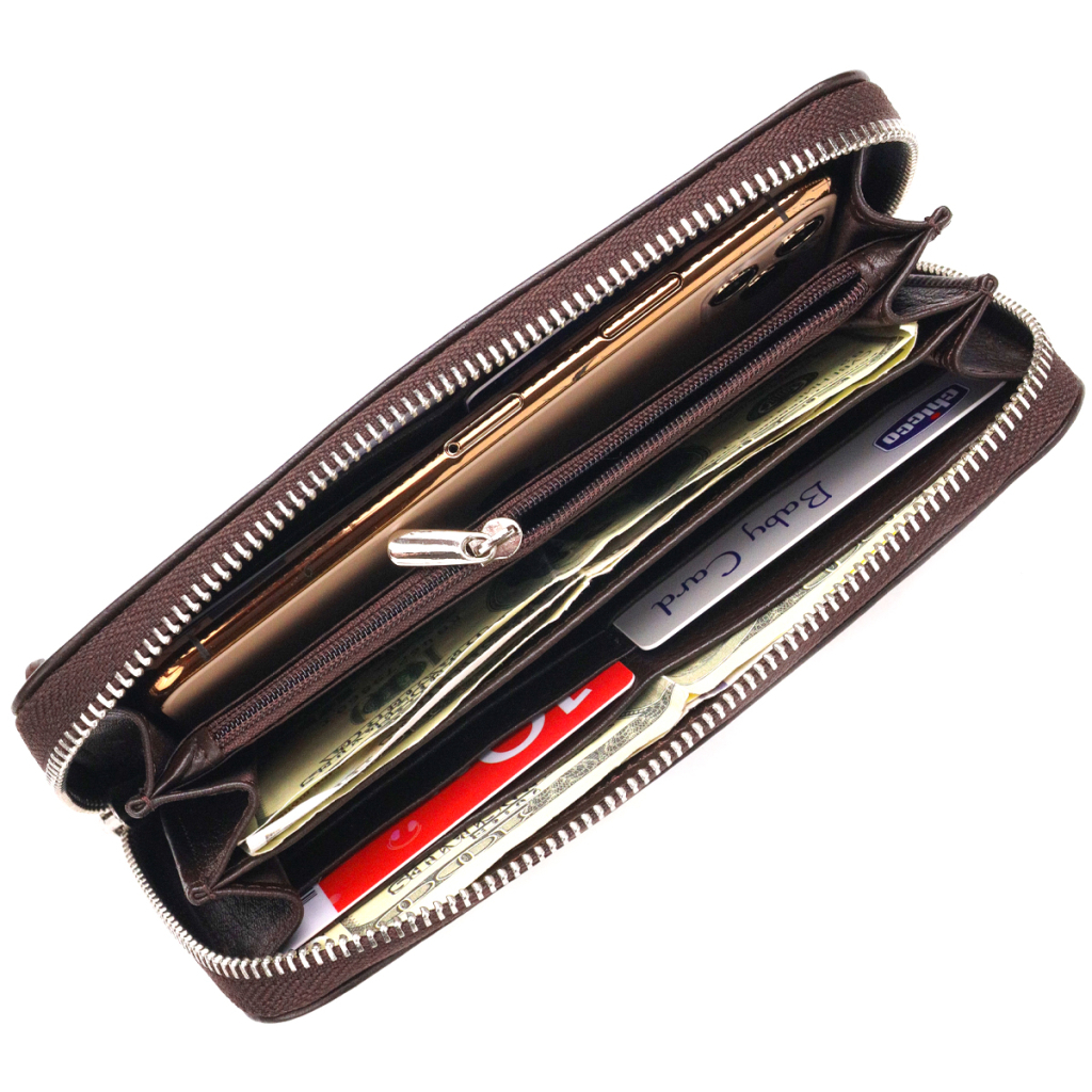 Гаманець Canpellini З натуральної шкіри Коричневий (21617) - зображення 6