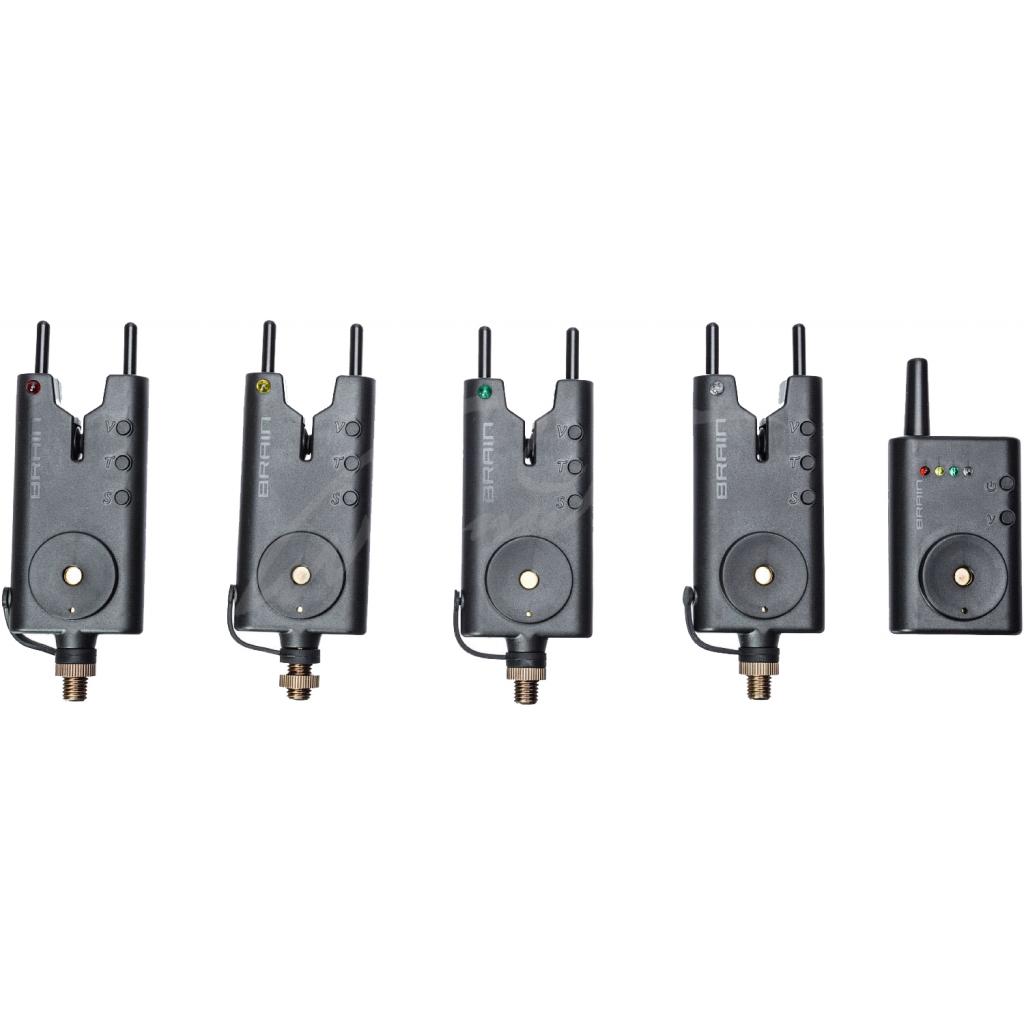 Індикатор клювання Brain fishing Набір Wireless Bite Alarm B-1 4+1 (1858.41.31) - изображение 1