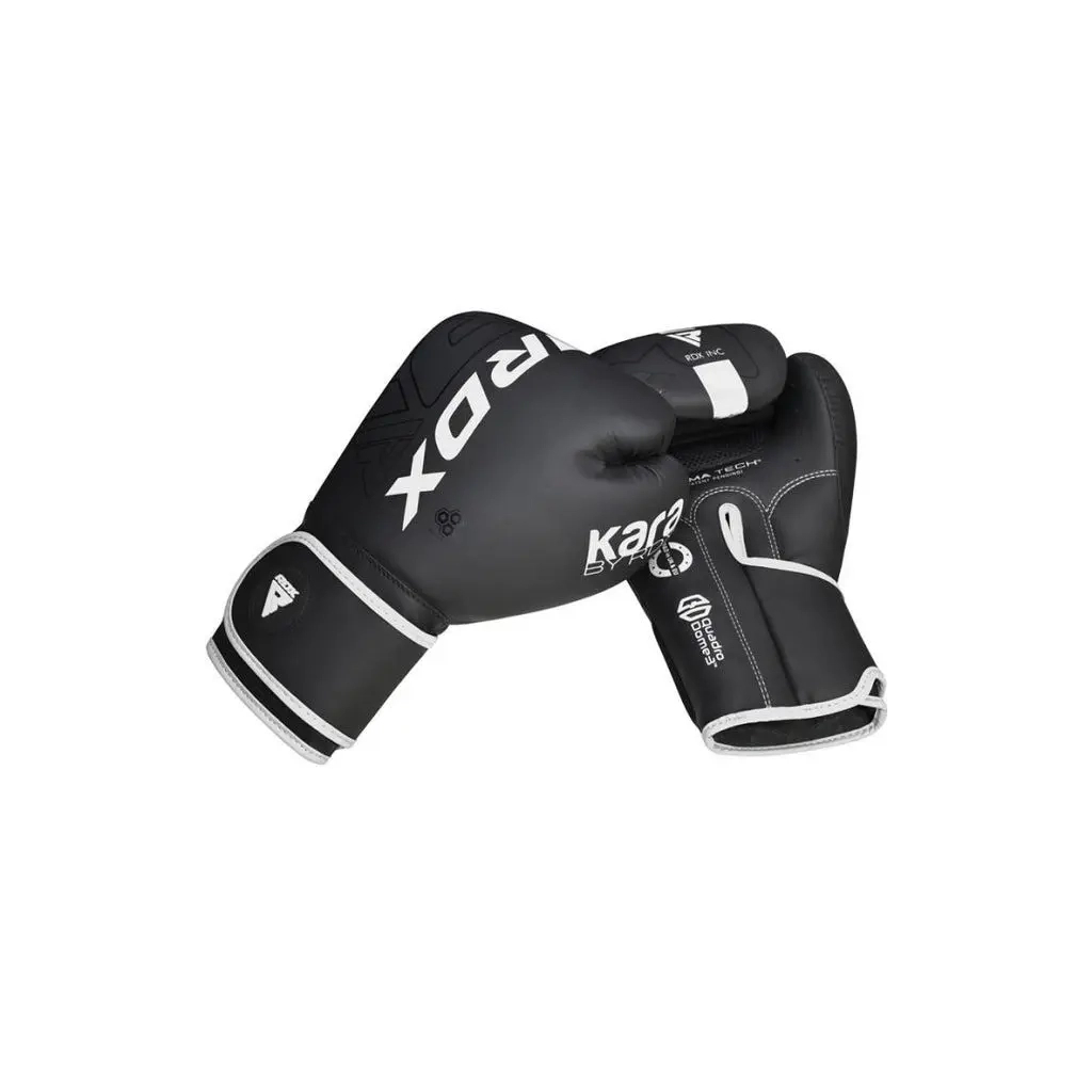 Боксерські рукавички RDX F6 Kara Matte White 12 унцій (BGR-F6MW-12OZ) - зображення 4
