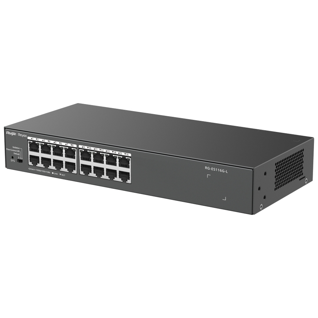 Комутатор мережевий Ruijie Networks RG-ES116G-L - зображення 3