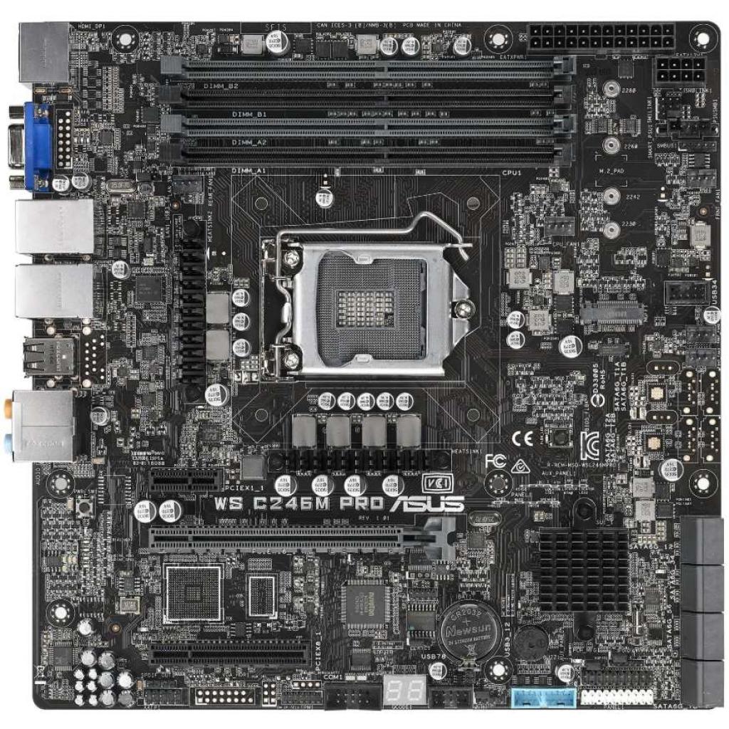 Серверна материнська плата ASUS WS C246M PRO/SE - зображення 2