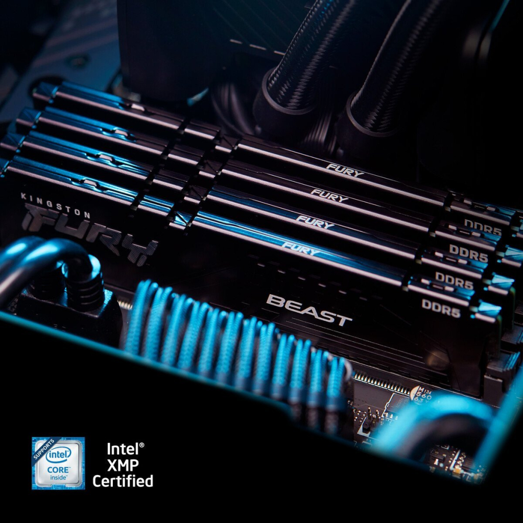Модуль пам'яті для комп'ютера DDR5 32GB (2x16GB) 5600 MHz Beast AM5 Black Kingston Fury (ex.HyperX) (KF556C36BBEK2-32) - изображение 6