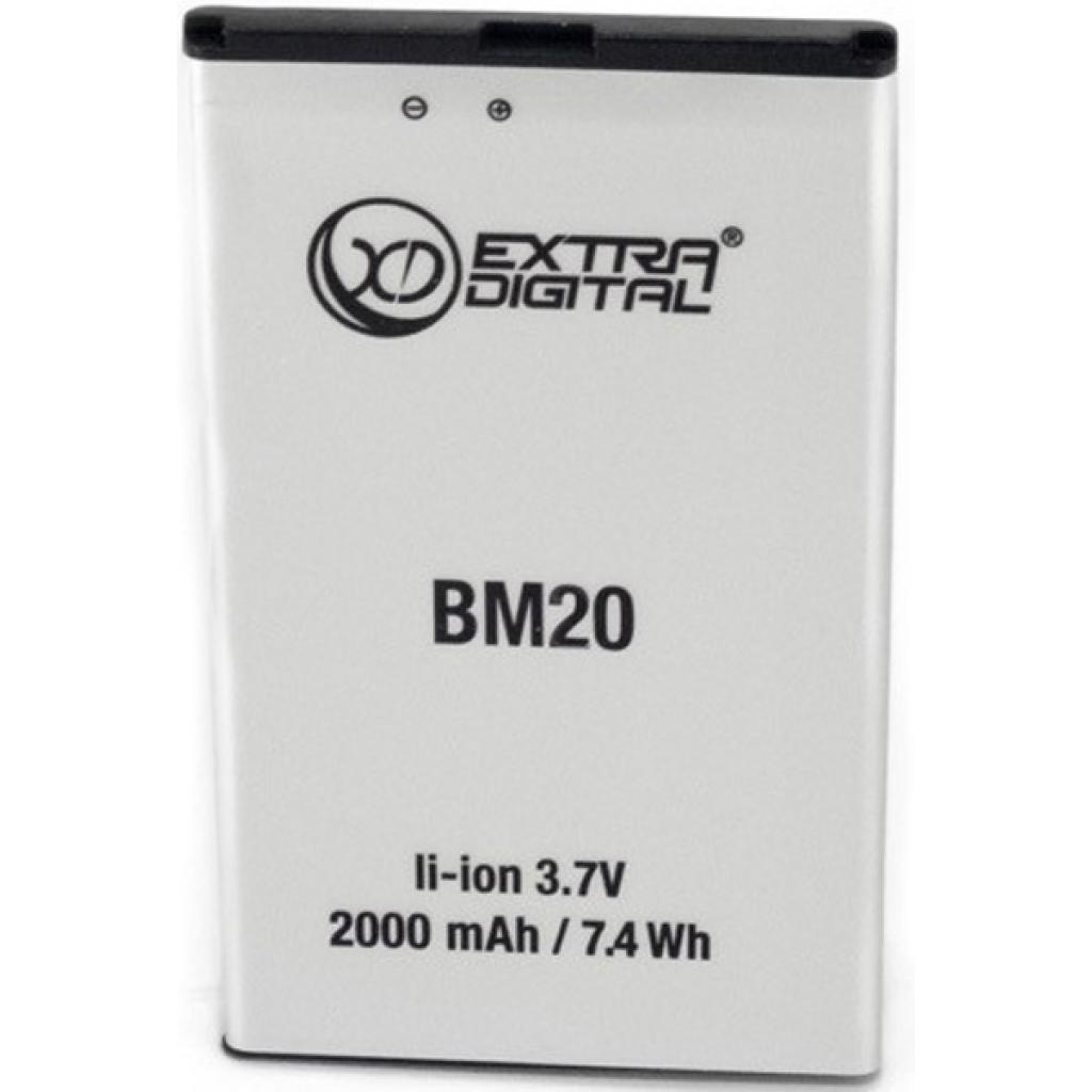 Акумуляторна батарея Extradigital Xiaomi Mi2 (BM20) 2000 mAh (BMX6438) - зображення 1