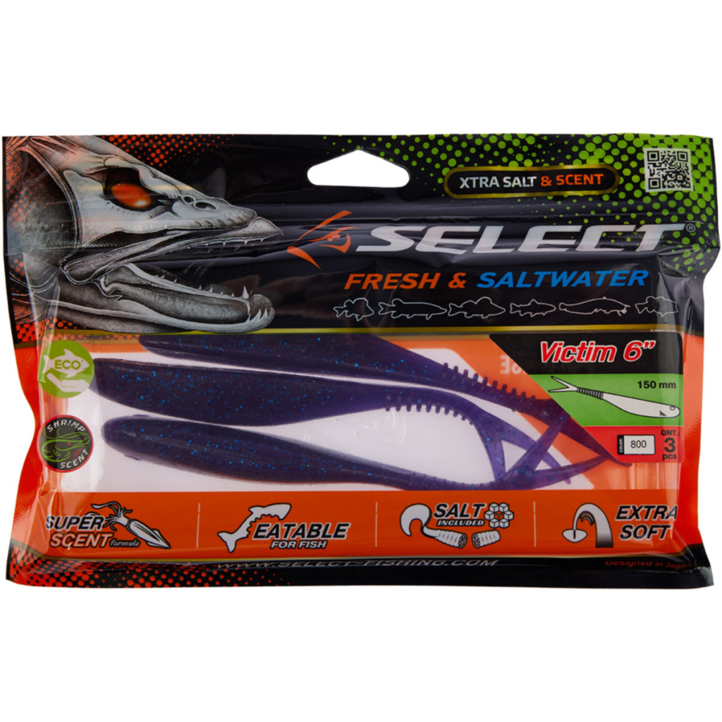 Силікон рибальський Select Victim V-Tail 6" 800 (3 шт/уп) (1870.74.60) - зображення 2