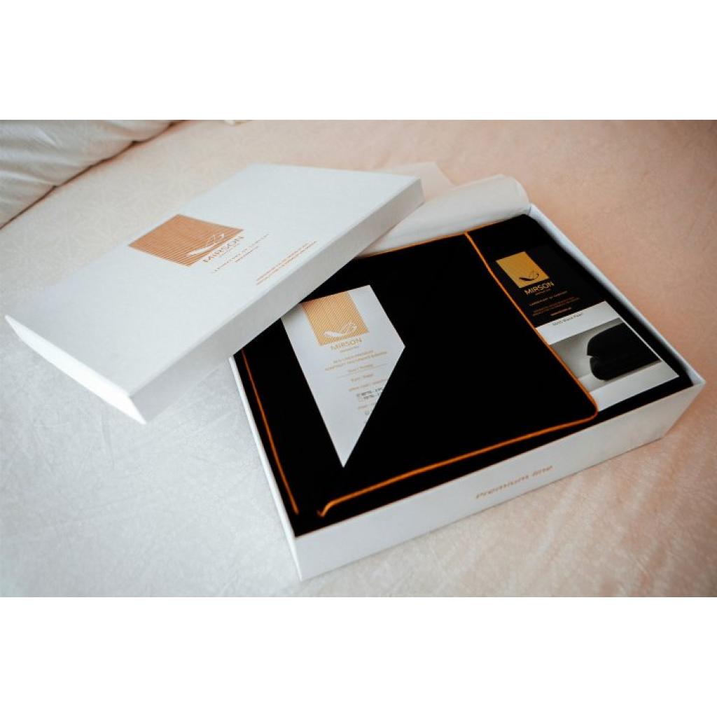 Постільна білизна MirSon Сатин Premium Corner Black Pearl 143x210x2 (2200001484504) - зображення 6