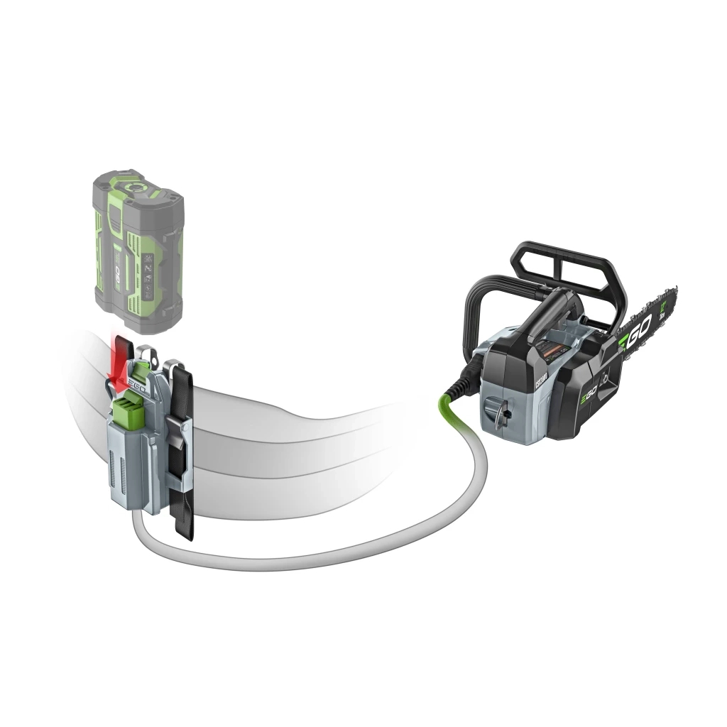 Ланцюгова пила EGO CSX3002 KIT, 56В, шина 30см, 45лан, 3/8P, 1,1мм, акум. 4Ah + ЗП (0140014003) - зображення 6