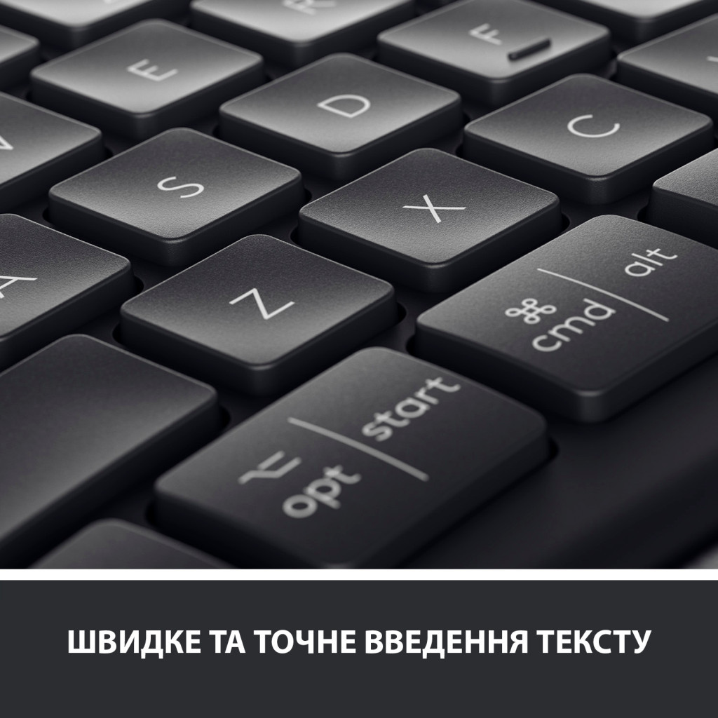 Клавіатура Logitech ERGO K860 Bluetooth/Wireless UA Black (920-010108) - зображення 8