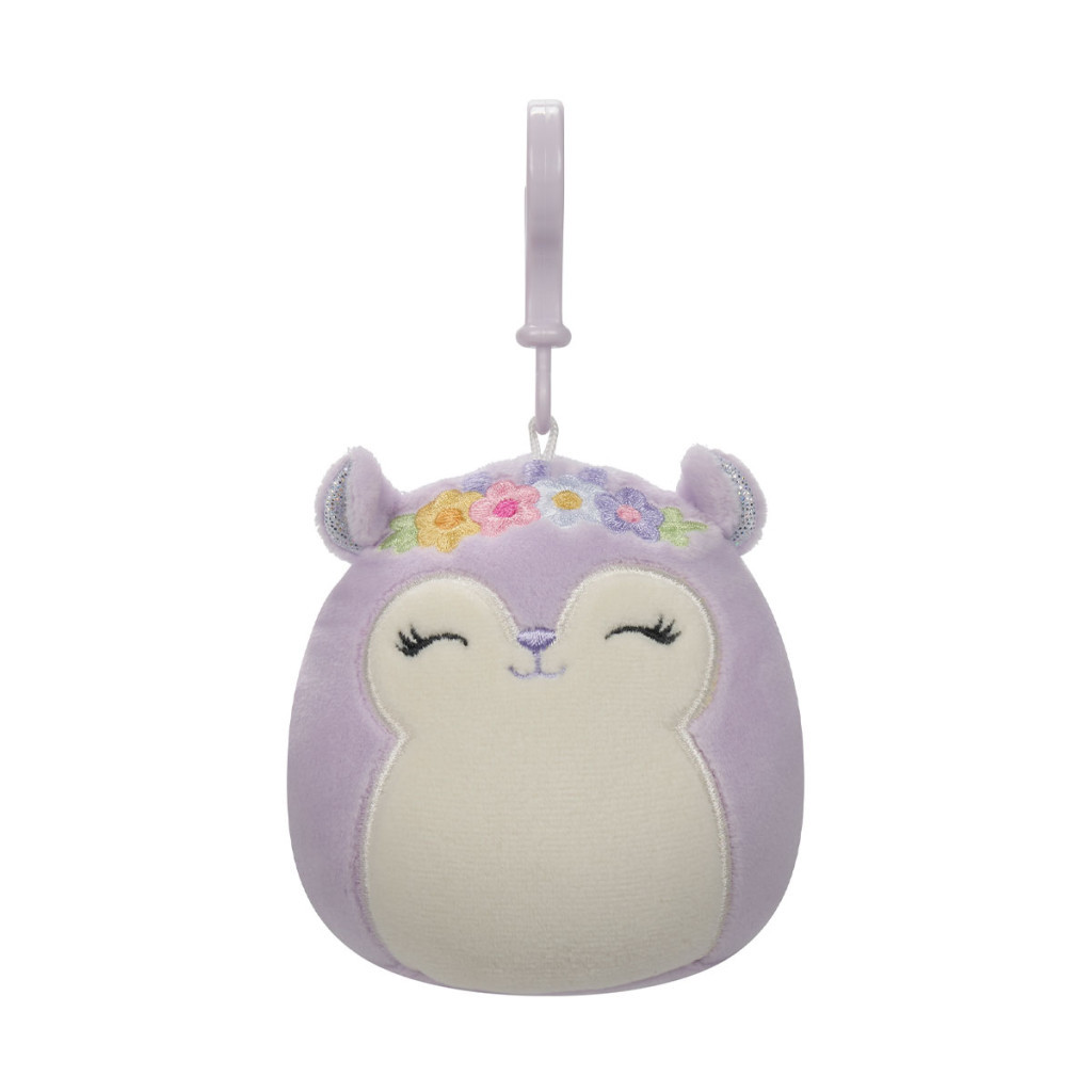 М'яка іграшка Squishmallows на кліпсі - Білка Сідні 9 см (SQCP00180) - зображення 1