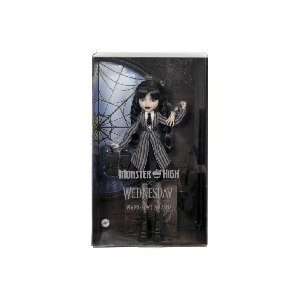 Лялька Monster High колекційна Венздей у шкільній формі (HXJ04) - зображення 6
