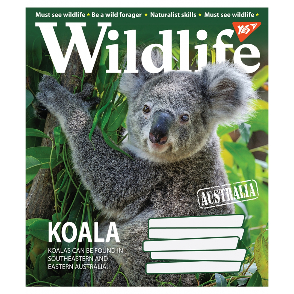 Зошит Yes А5 Wild life 96 аркушів, лінія (766133) - зображення 2