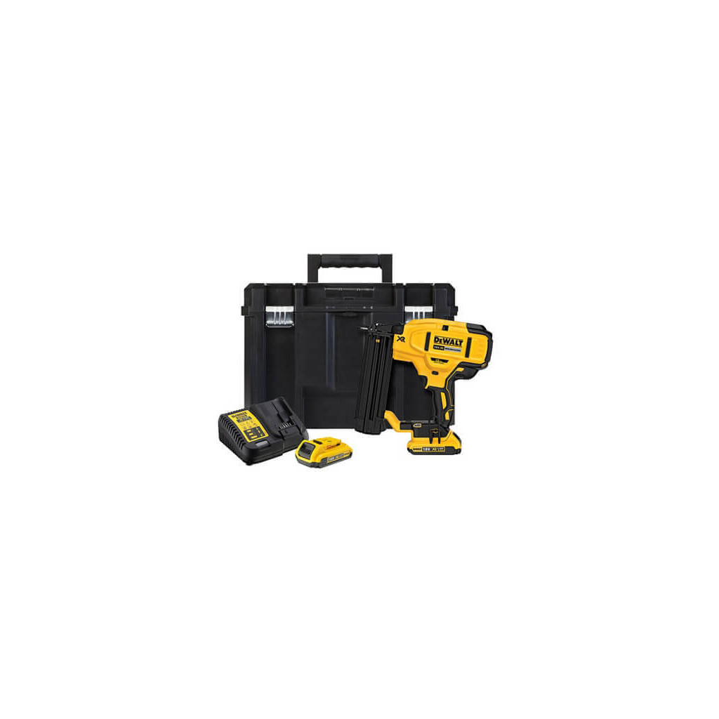 Цвяхозабивач DeWALT 18В, діаметр/довжина цвяха 1.6/63 мм, 2 АКБ, ЗП, кейс (DCN680D2) - изображение 1