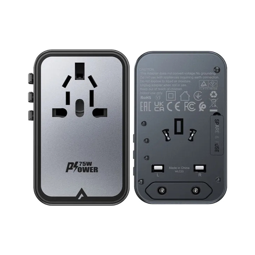 Зарядний пристрій Acefast 5xUSB 75W (3xUSB-C + 2xUSB-A) Gan Z1 Fast Charger (6974316282495) - зображення 5