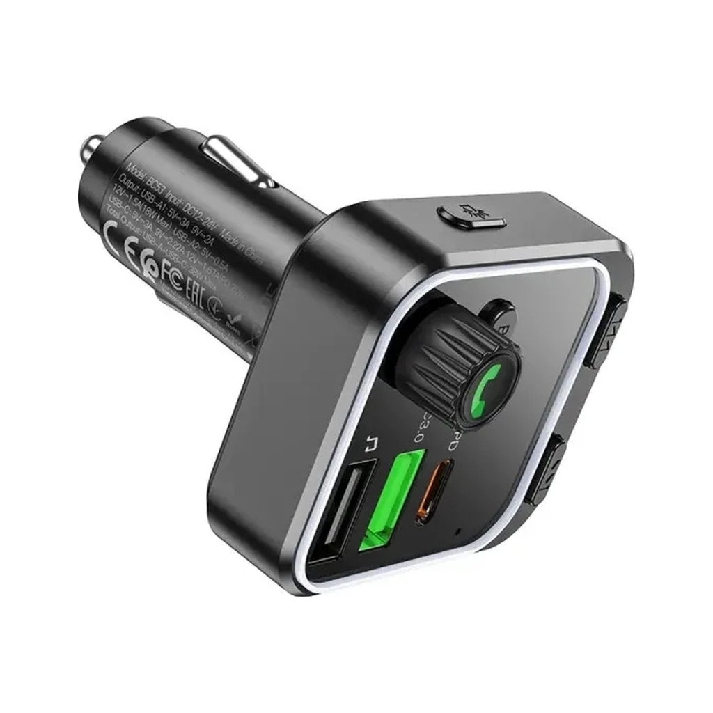 FM модулятор BOROFONE BC53, Black, Box - изображение 5